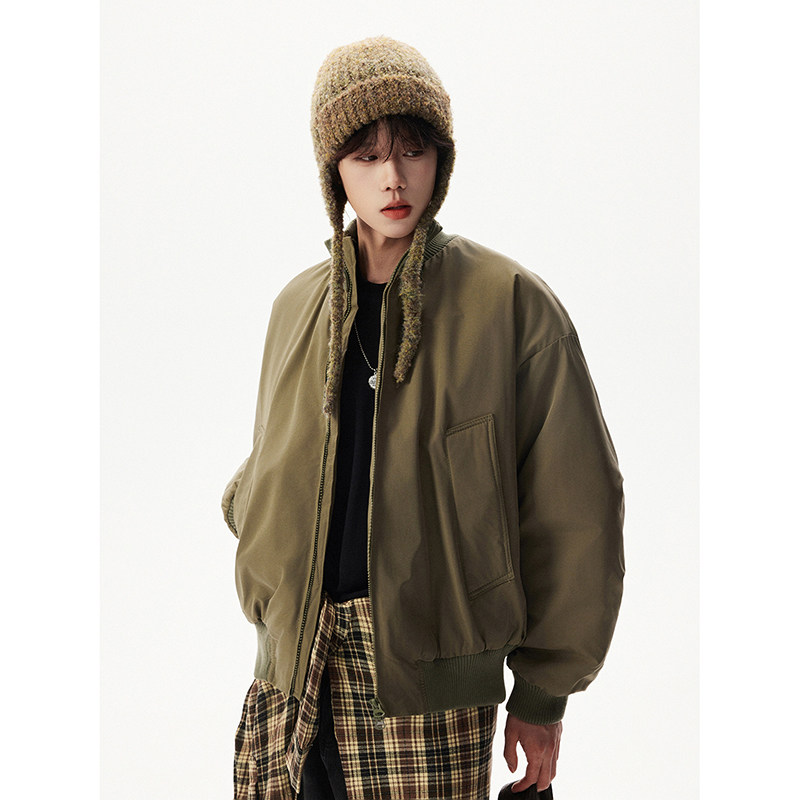 高品质立领飞行夹克廓形高街棒球服加棉加厚外套409-MY03-特P50,男装夹克,星座409(原A307）