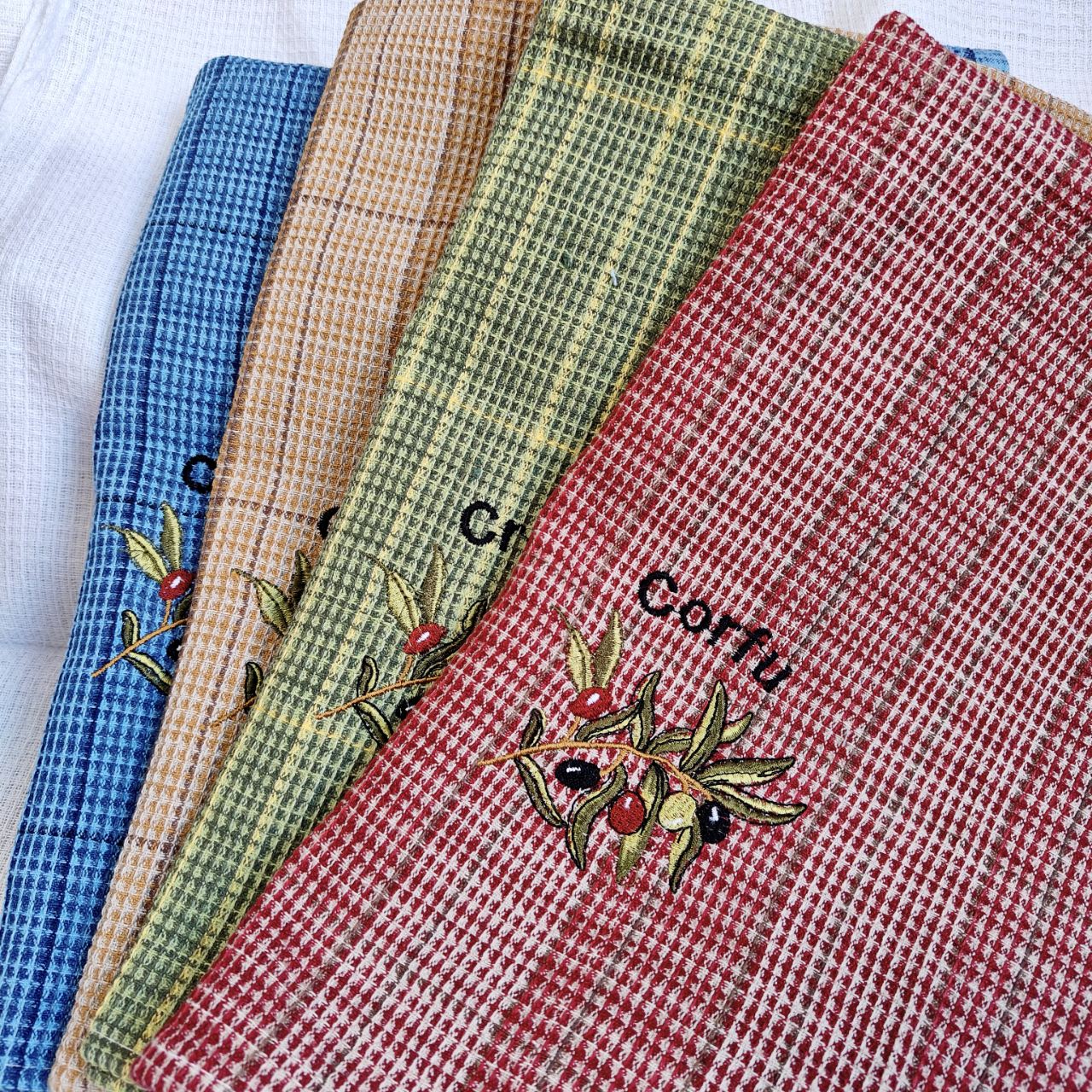 田园风绣花纯棉布艺加厚餐巾