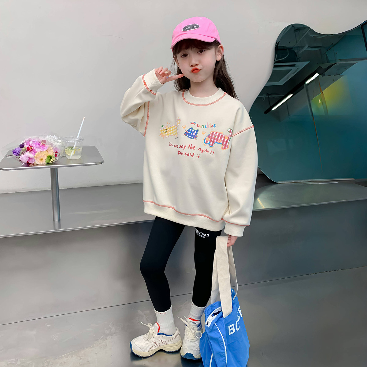 【小梨专享】女童卫衣春秋款2025新款早秋儿童洋气女孩秋季衣服