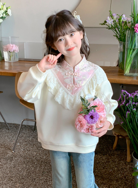 【小梨专享】女童新中式卫衣新款女孩国风春秋上衣DY11848