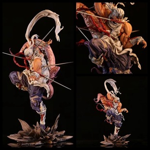 火影 GK 铁幕 奇拉比 八尾 杀人蜂 说唱达人 战斗场景 盒装手办