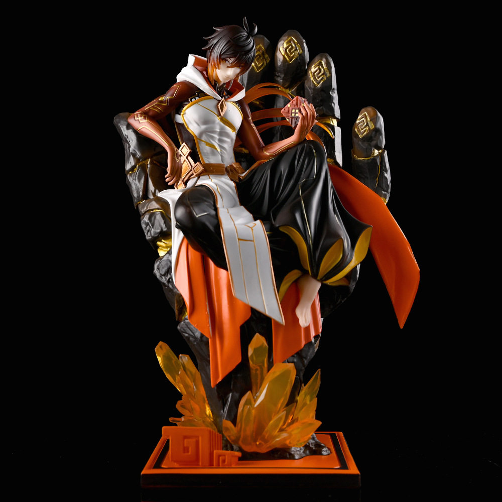 原神 gk 钟离 尘世可赴 岩王帝君 雕像 游戏周边 模型 盒装手办