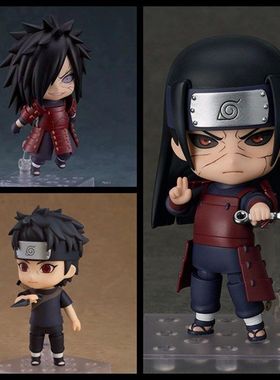 火影 2175# 斑 2436# 止水 2687# 柱间 Q版粘土可动换脸盒装手办