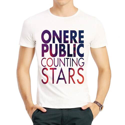 共和时代乐队T恤衫夏季白色短袖印花衣服男女OneRepublic T-shirt