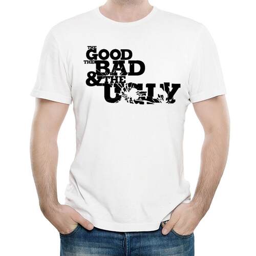 黄金三镖客T恤衫白色电影短袖衣服男女The Good Bad Ugly T-shirt