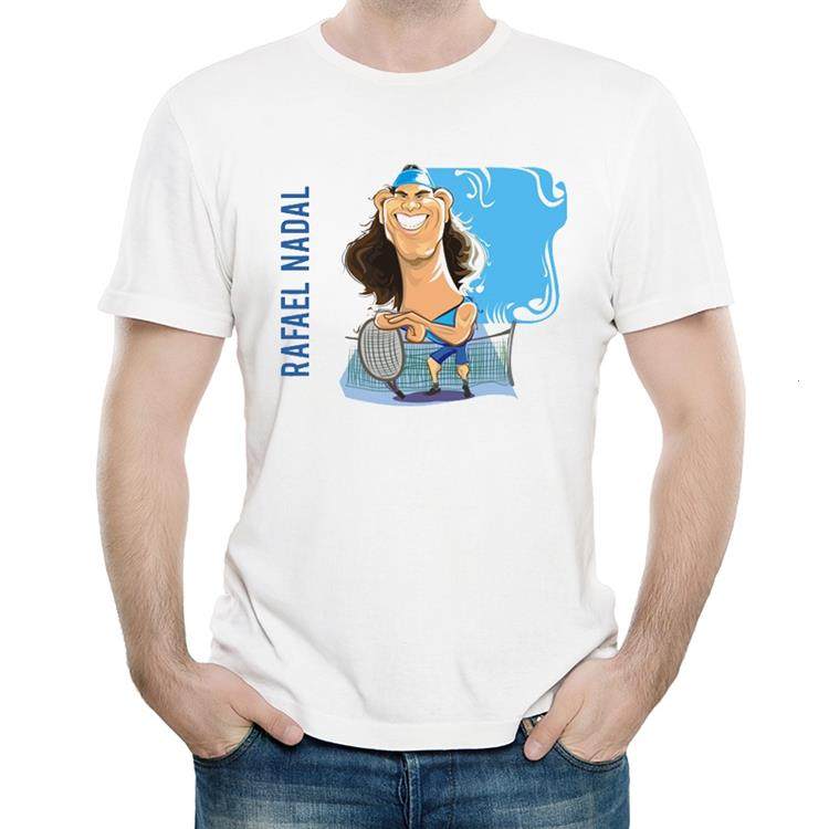 拉菲尔 纳达尔t恤白色纳豆短袖童装大人衣服rafael nadal t-shirt