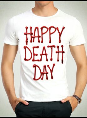 HappyDeathDayT-shirt白色短袖忌日快乐T恤电影T恤上衣