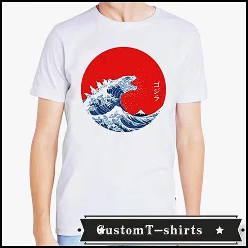 Hokusai Kaiju    文化衫礼物男女 T恤T-shirt7
