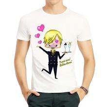 海贼王布鲁克T恤白色印花短袖Q版航海王衣服男女One Piece tshirt