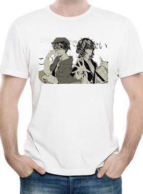 文豪野犬T恤圆领夏季短袖白色衣服男女 Bungo Stray Dogs T-shirt
