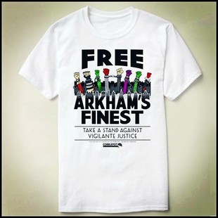 Shirt 衣服 Finest 文化衫 DIY joker batman T恤 Free Arkham