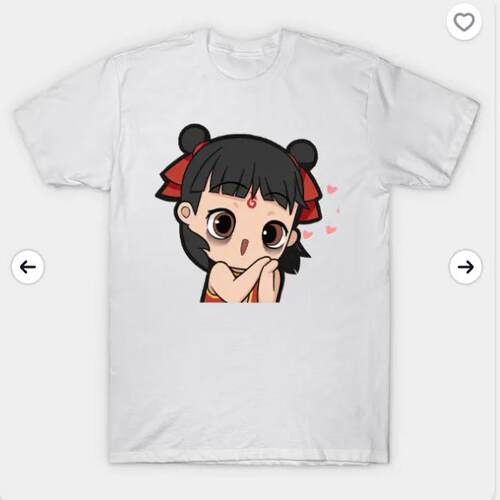 新款电影哪吒搞笑头像周边衣服圆领T恤 短袖 Ne Zha  T-Shirt