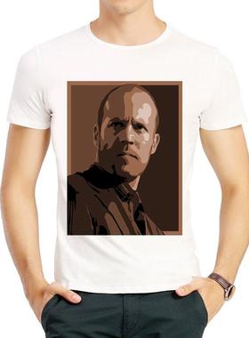 杰森斯坦森T恤衫白色明星夏季短袖衣服男女Jason Statham T-shirt