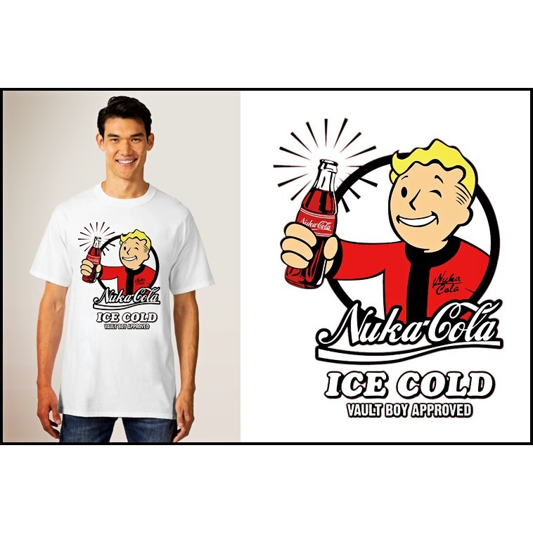 Fallout4vaultboy辐射4T-Shirt成人T恤班服上衣TEE圆领衣服9