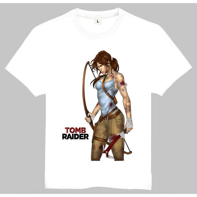TombRaiderT-shirt古墓丽影T恤欧美潮流T恤游戏T恤