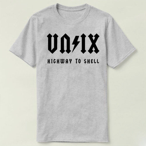 GEEK programmer 极客 程序员UNIX HIGHWAY TO SHELL T-Shirt T恤