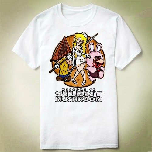 Silent Mushroom silent hill寂静岭Tee Shirt圆领  定制T恤