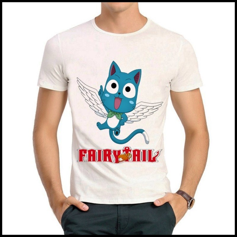 FAIRY TAIL T-shirt 妖精的尾巴 T恤 白色短袖 T恤 妖精的尾巴T恤图片