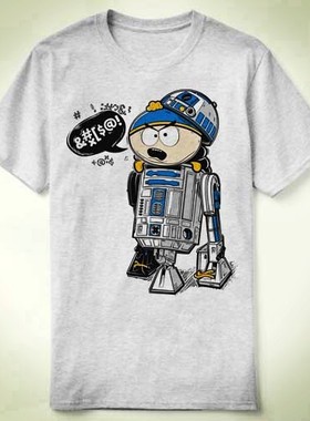 South park南方公园R2D2 Cartman STAR WARS星球大战 T-Shirt T恤