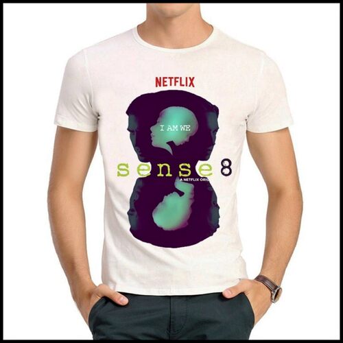 Sense 8 T-shirt 美剧 超感八人组 T恤 白色 短袖 T恤衫 男女