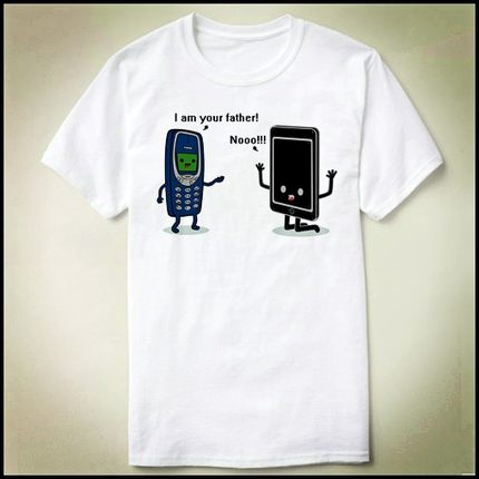 GEEK programmer 极客 程序员 nokia iphone father  T-Shirt T恤