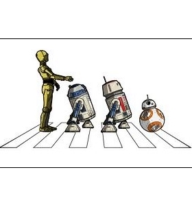 R2-D2C-3POBB-8AbbeyDroidsstarwars星球大战Shirt新款T恤