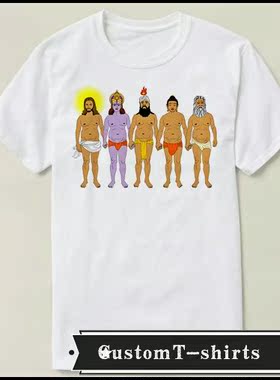 Jesus Krishna Muhammad Buddha Yahweh文化衫礼物 T恤T-shirt