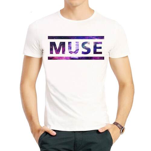 缪斯乐队T恤白色宽松潮流短袖 春夏个性圆领衣服男女Muse T-shirt