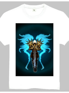 Diablo3T-shirt暗黑破坏神T恤欧美潮流T恤白色短袖游戏T恤