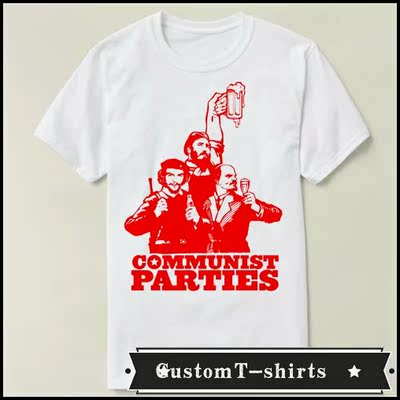 The Communist Party！格瓦拉列宁卡斯特罗 文化衫 T恤T-shirt