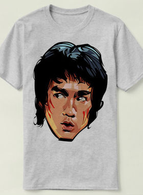 Bruce Lee 李小龙 截拳道 DIY圆领 定制男女 Tee T-Shirt T恤