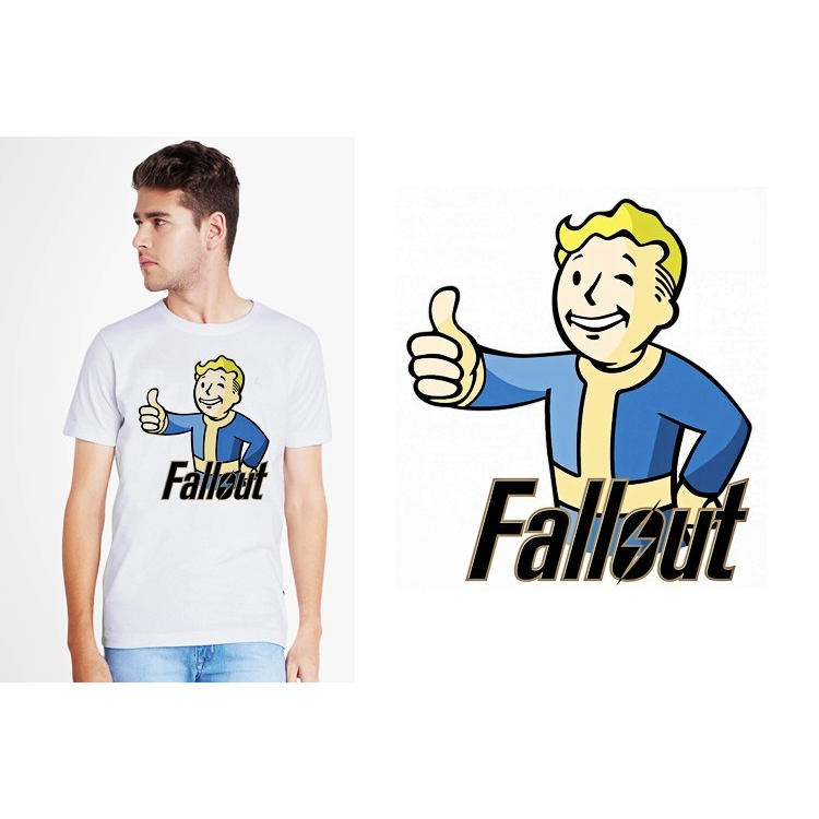 Fallout4vaultboy辐射4T-Shirt成人T恤班服上衣TEE圆领衣服22