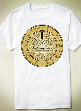 Gravity Falls 怪诞小镇 Bill Cipher包邮成人 Tee T-Shirt T恤 q
