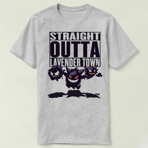 Gastly Straight outta lavender town pokemon  Tee T-Shirt T恤