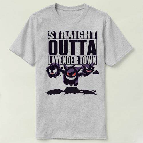 Gastly Straight outta lavender town pokemon  Tee T-Shirt T恤