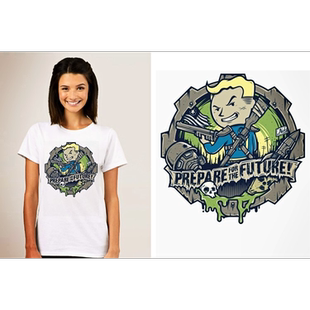 Fallout4vaultboy辐射4T-Shirt成人T恤班服上衣TEE圆领衣服7