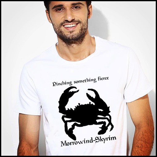 Elder Scrolls SKYRIM上古卷轴5天际T-Shirt成人T恤定制圆领新款c