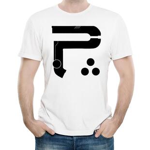 Periphery乐队T恤休闲圆领白色短袖夏季个性印花宽松日常衣服男女