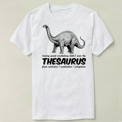 Biology生物Thesaurus From Extinction 定制男女Tee T-Shirt T恤