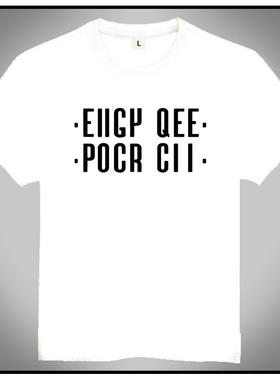 hidden f ck off T-shirt 隐藏字母 T恤 折叠 EIIGP QEE POCR CII