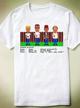 King of  Hill 一家之主 Bobby Hill鲍比希尔Mansion T-Shirt T恤