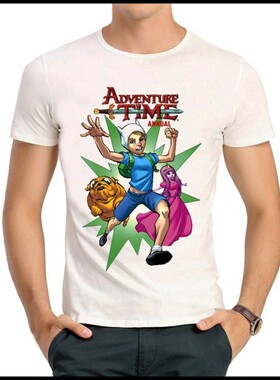 Adventure Time T-shirt 探险活宝 探险时光 T恤 潮流 T恤衫 男女