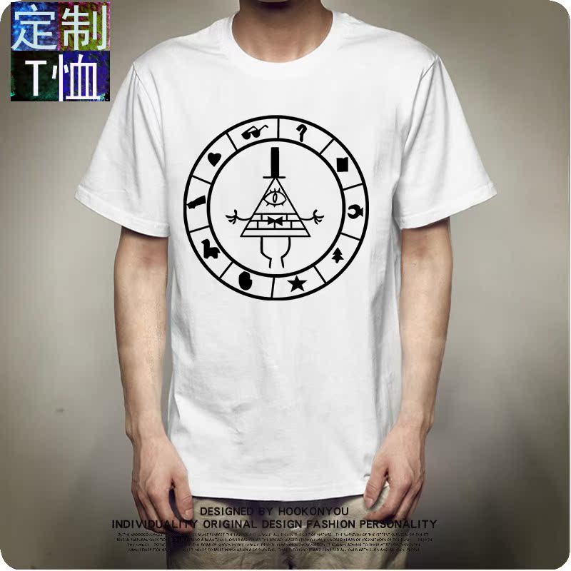 2020上衣短袖美国动漫怪诞小镇T恤美剧动漫男女同款情侣圆领款T恤