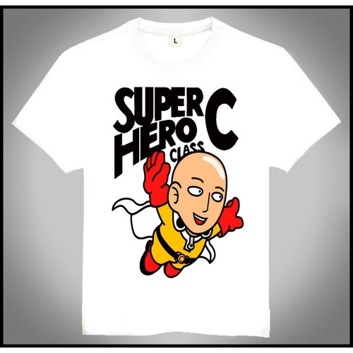 one punch man T-shirt 一拳超人 T恤 白色 短袖T恤 动漫T恤 新款