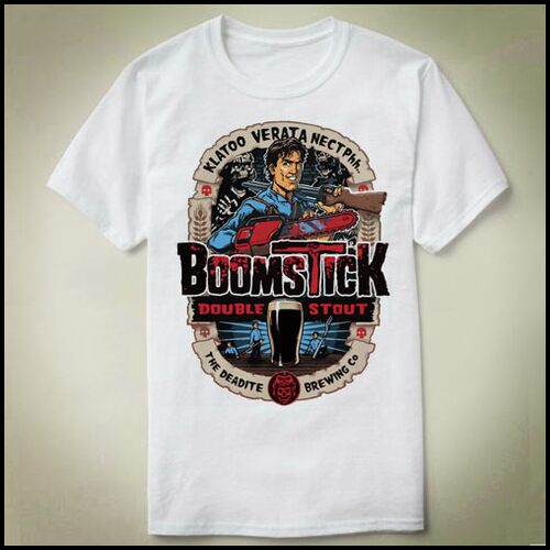 ASH EVIL DEAD boomstick鬼玩人圆领-定制成人Tee Shirt T恤 4