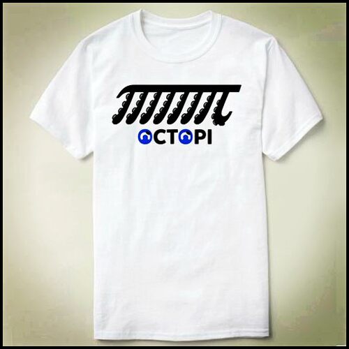 Octopi  math maths pi 数学 圆周率 π T-Shirt T恤 衣服