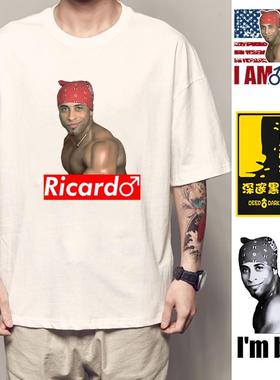 香蕉君衣服比利海灵顿王短袖fuc款恶搞van样哲学兄贵T恤男