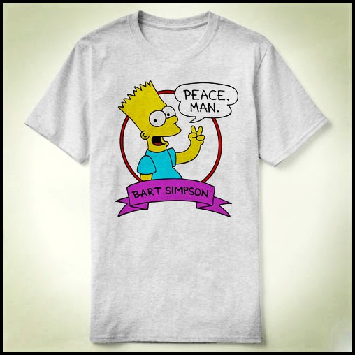 bart peace man DIY包邮定制班服成人 Tee T-Shi