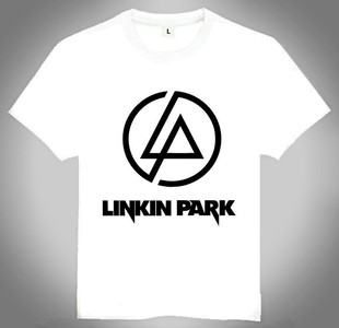 白色短袖 欧美潮流T恤 林肯公园 shirt Park T恤 Linkin