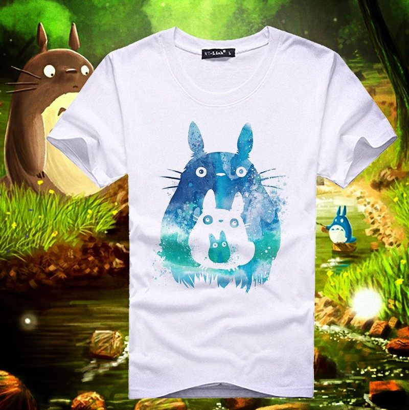 龙猫 宫崎骏 经典童年动漫电影 情侣头像多款 唯美t恤 莫代尔短袖